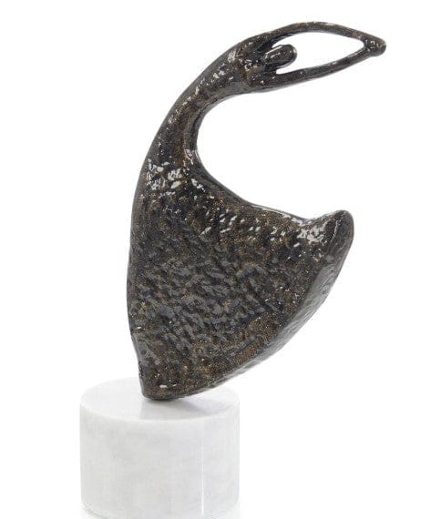 John Richard Decor & Accessories Windswept Waltz Sculpture on Marble, Black