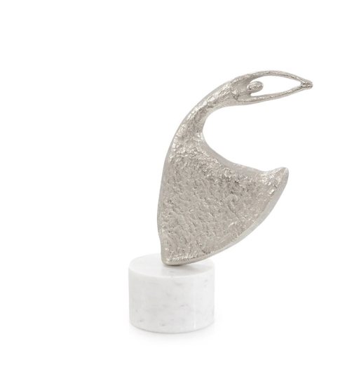 John Richard Decor & Accessories Windswept Waltz Sculpture on Marble, Nickel III