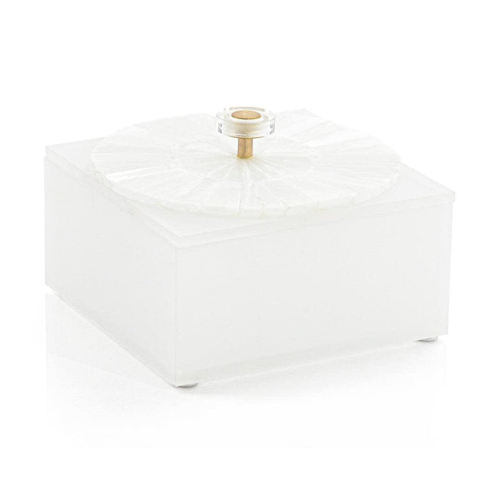 John Richard Quartz And Frosted Acrylic Box