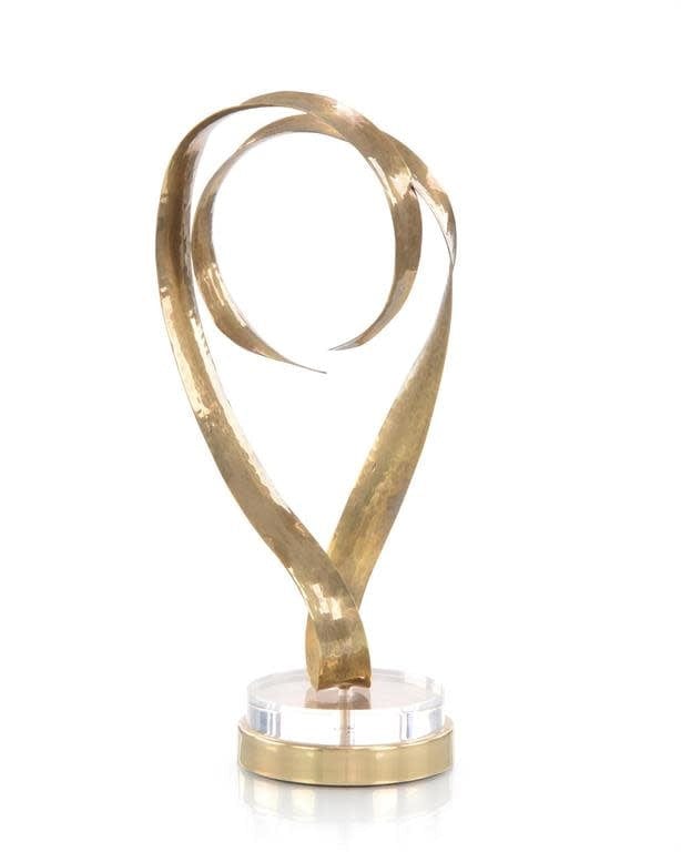 John-Richard Ribbon Antique Brass Sculptural Ribbons IV