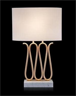 John Richard Ribbon Ribbon of Gold Table Lamp