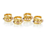 John Richard Set of Four Opulent Napkin Rings