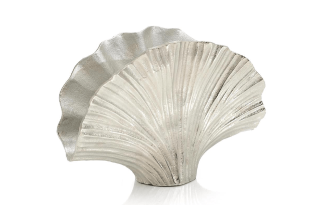 John Richard Unclassified Nickel Ginkgo Leaf Vase II