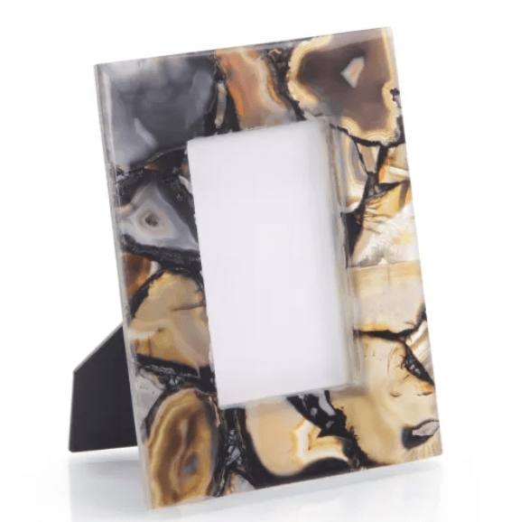 John Richard Unclassified Rich Browns To Clear Agate Picture Frame