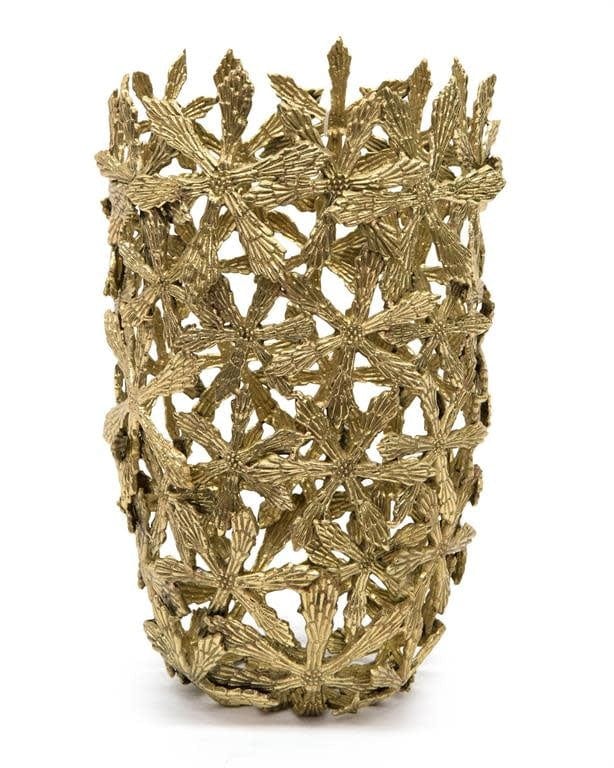 John-Richard Vases Cast Brass Shasta Vase