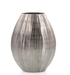 John Richard Vases Smoky Black Chiseled Oval Vase I