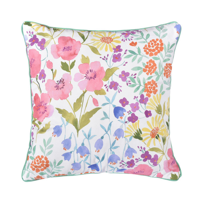 Jules 18" Square Quilted Decorative Throw Pillow