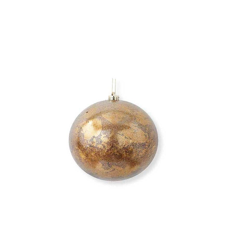 K & K Interiors 6 inch Copper Gold Leaf Shatterproof Ornament