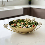 Kinor Decor Gold Stainless Steel Salad Servers With Balls