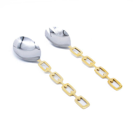 Kinor Decor Luxe Linked Stainless Steel Salad Server