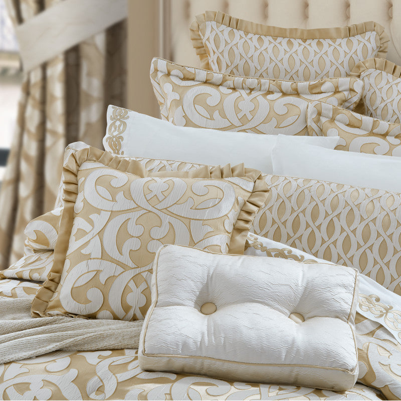 La Boheme 20" Square Embellished Decorative Throw Pillow