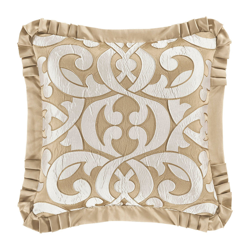 La Boheme 20" Square Embellished Decorative Throw Pillow