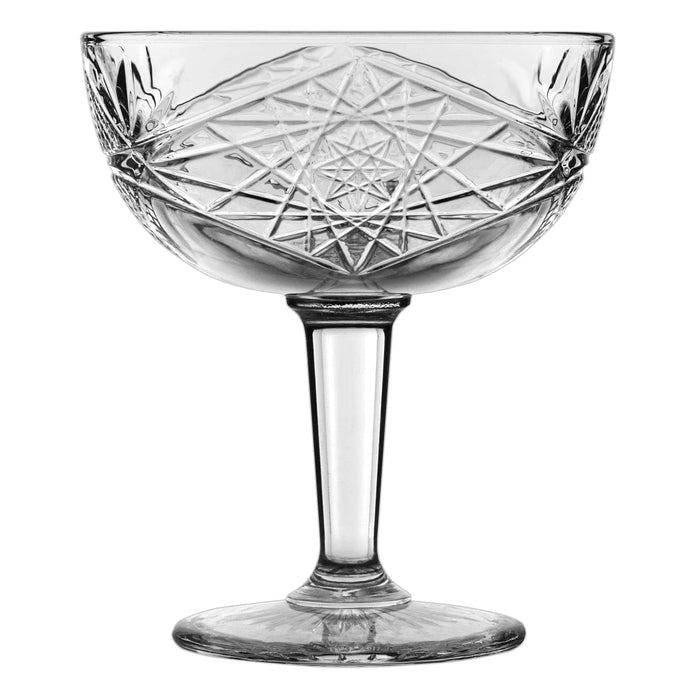 Libbey Beverageware Libbey Hobstar Coupe Cocktail Glasses, 8.5-ounce, Set of 4