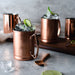 Libbey Beverageware Libbey Moscow Mule Copper Mugs, 14-ounce, Set of 4