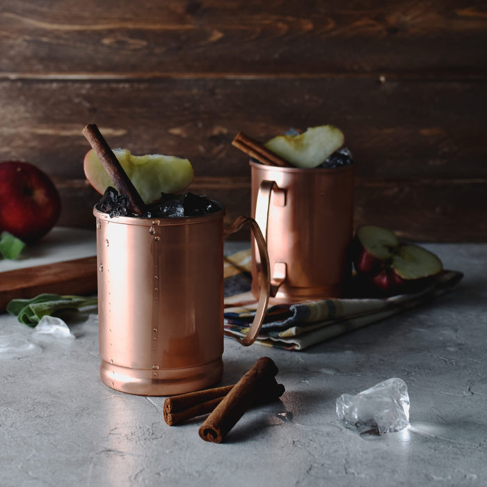 Libbey Beverageware Libbey Moscow Mule Copper Mugs, 14-ounce, Set of 4