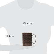 Libbey Beverageware Libbey Moscow Mule Hammered Copper Mugs, 14-ounce, Set of 4