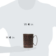 Libbey Beverageware Libbey Moscow Mule Hammered Copper Mugs, 14-ounce, Set of 4