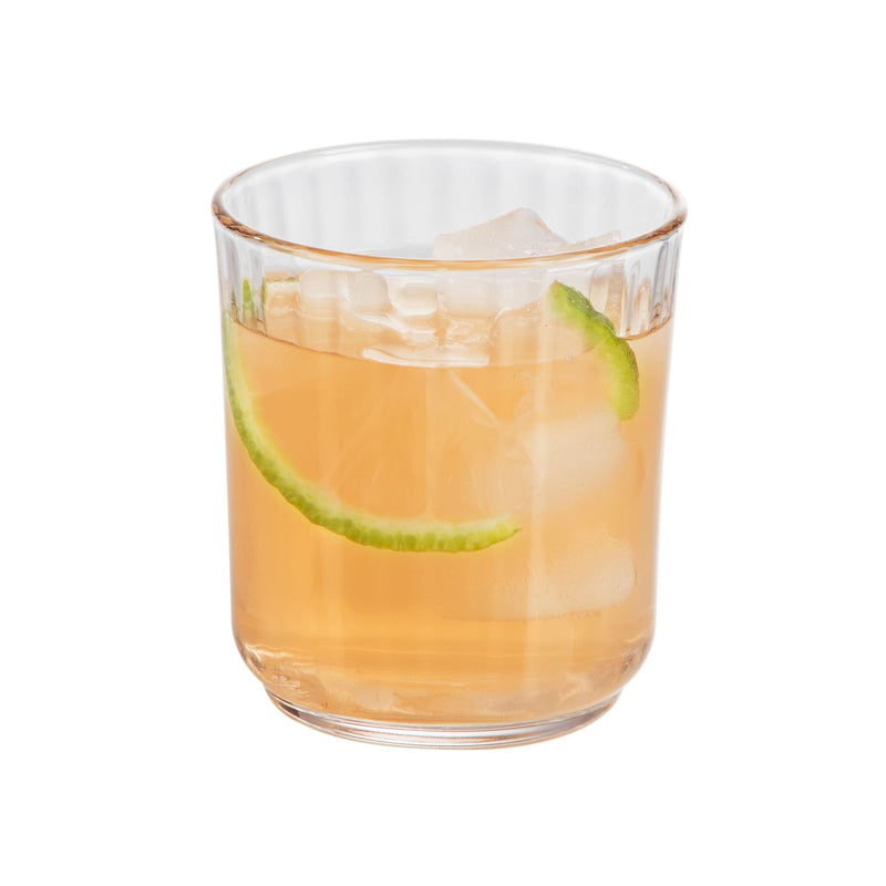Libbey Beverageware Libbey Paneled Double Old Fashioned Rocks Glasses, 11.2-ounce, Set of 6