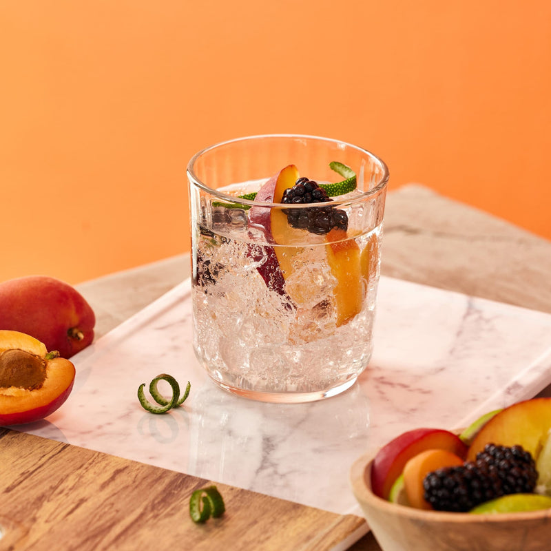 Libbey Beverageware Libbey Paneled Double Old Fashioned Rocks Glasses, 11.2-ounce, Set of 6