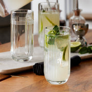 Libbey Beverageware Libbey The Gats Highball Drinking Glasses, 12 ounce, Set of 4