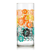 Libbey Beverageware Libbey Vintage Flower Power Cooler Glasses, 16-ounce, Set of 4