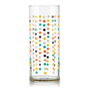 Libbey Beverageware Libbey Vintage Flower Power Party Dots Cooler Glasses, 16-ounce, Set of 4