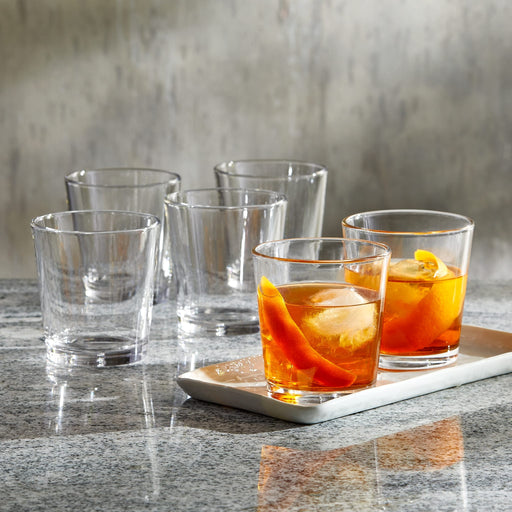 Libbey Cocktails and Spirits Libbey Bar Essentials Double Old Fashioned Glasses, 12-ounce, Set of 6