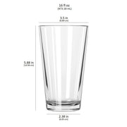 Libbey Cocktails and Spirits Libbey Bar Essentials Tumbler Glasses, 16-ounce, Set of 6