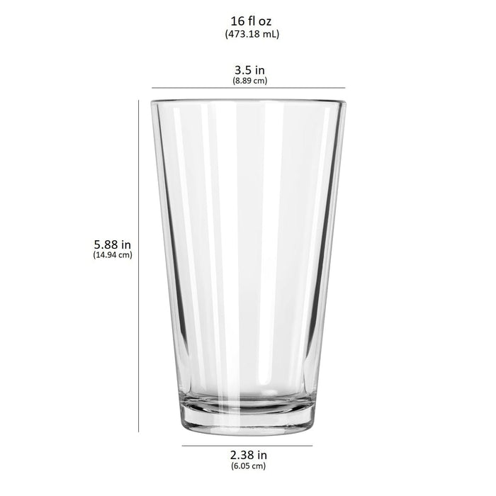 Libbey Cocktails and Spirits Libbey Bar Essentials Tumbler Glasses, 16-ounce, Set of 6