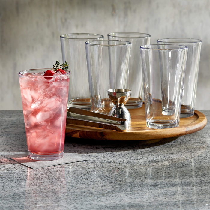 Libbey Cocktails and Spirits Libbey Bar Essentials Tumbler Glasses, 16-ounce, Set of 6