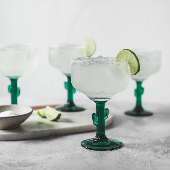 Libbey Cocktails and Spirits Libbey Cactus Margarita Glasses, 16-ounce, Set of 4