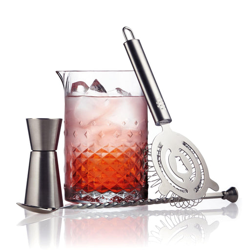 Libbey Cocktails and Spirits Libbey Classic Cocktail Carats 4-Piece Bar Mixing Set