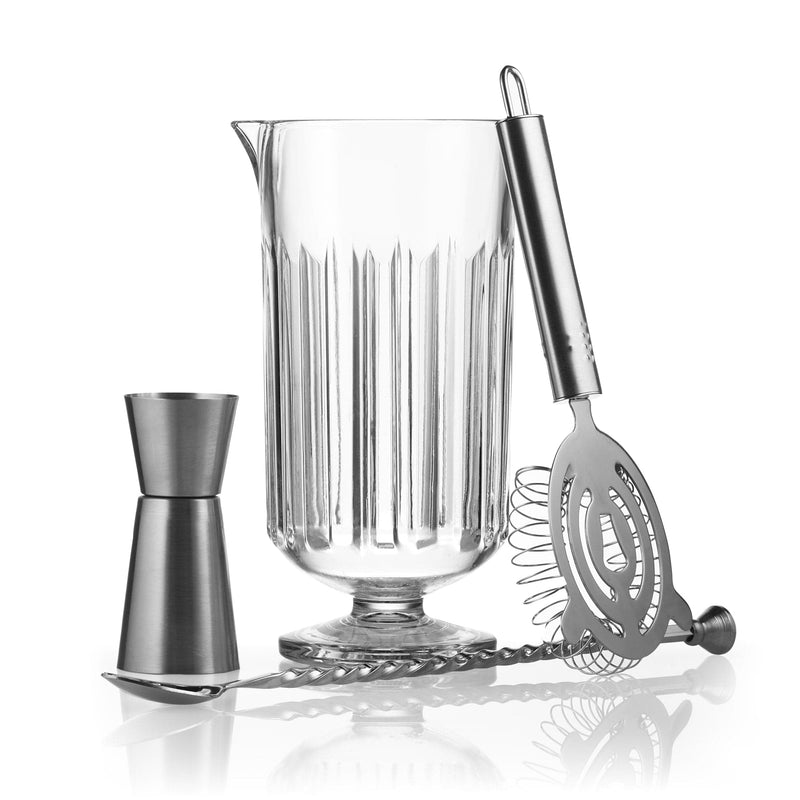 Libbey Cocktails and Spirits Libbey Classic Cocktail Flashback 4-Piece Bar Mixing Set
