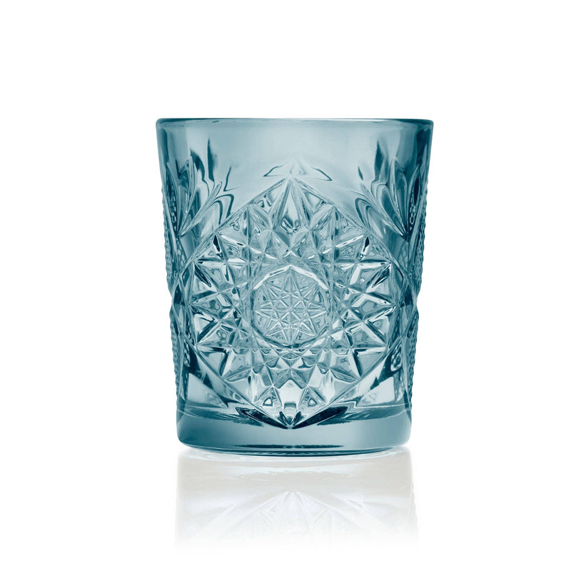 Libbey Cocktails and Spirits Libbey Hobstar Double Old Fashioned Glasses, 12-ounce, Set of 4