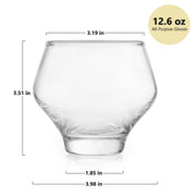 Libbey Cocktails and Spirits Libbey Mezcal All Purpose Stemless Stackable Spirits Glasses, 12.6-ounce, Set of 4
