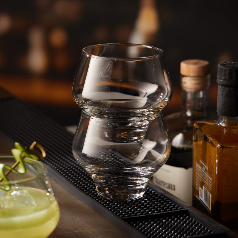 Libbey Cocktails and Spirits Libbey Mezcal All Purpose Stemless Stackable Spirits Glasses, 12.6-ounce, Set of 4