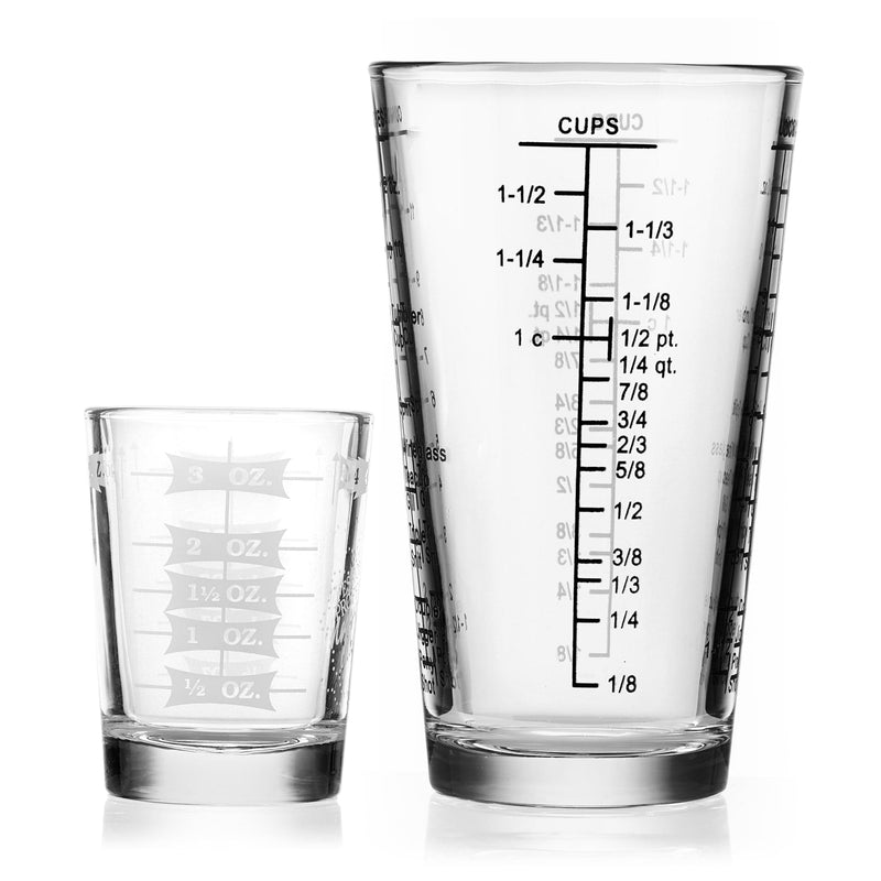 Libbey Cocktails and Spirits Libbey Mixologist Essentials 2-Piece Measuring Glass Set