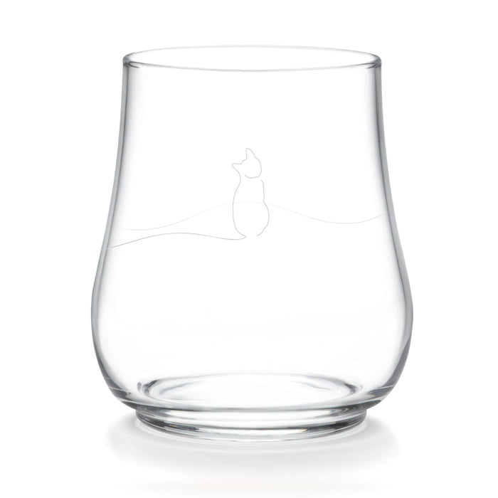 Libbey Cocktails and Spirits Libbey Modern Pets Meow All-Purpose Glasses, 17-ounce, Set of 4