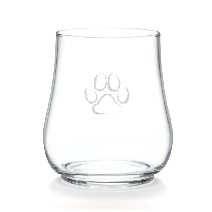 Libbey Cocktails and Spirits Libbey Modern Pets Posh Paw All-Purpose Glasses, 17-ounce, Set of 4