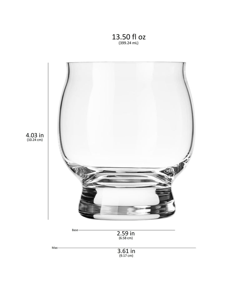 Libbey Cocktails and Spirits Libbey Signature Kentucky Bourbon Trail Whiskey Cocktail Glass, 13.5-ounce, Set of 4