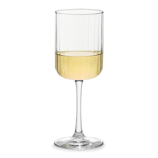 Libbey Stemware Libbey Paneled All Purpose Wine Glasses, 13.5-ounce, Set of 4