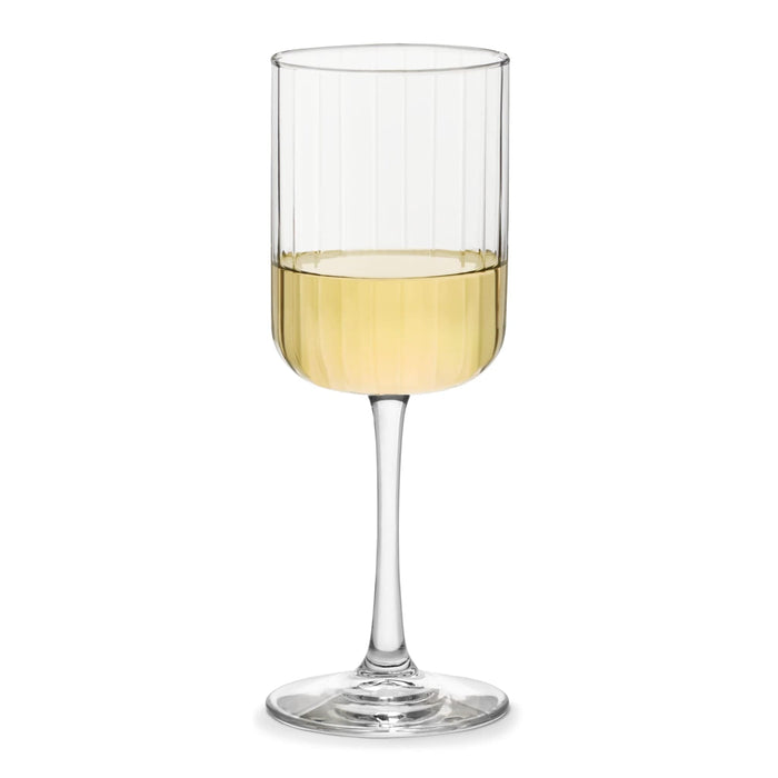 Libbey Stemware Libbey Paneled All Purpose Wine Glasses, 13.5-ounce, Set of 4