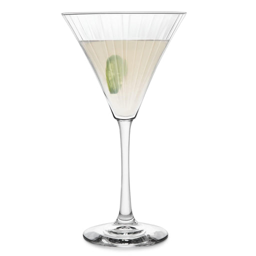 Libbey Stemware Libbey Paneled Martini Glasses, 9.5-ounce, Set of 4