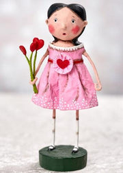 Lori Mitchell figurine Collecting Hearts Valentine's Day Figurine by Lori Mitchell