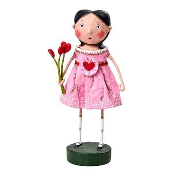 Lori Mitchell figurine Collecting Hearts Valentine's Day Figurine by Lori Mitchell
