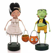 Lori Mitchell Figurines Bride of Frankie Stein and Little Frankie Stein Set of 2 Figurines by Lori Mitchell