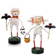 Lori Mitchell Figurines Mummy Boy and Minnie Mummy Set of 2 Figurines by Lori Mitchell