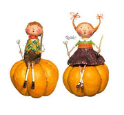 Lori Mitchell Figurines Peter & Prissy Pumpkin Eater Figurines Set of 2 by Lori Mitchell