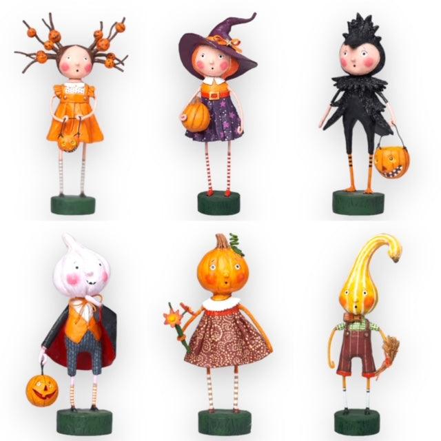 Lori Mitchell Figurines Set of 6 2023 Halloween Figurines by Lori Mitchell