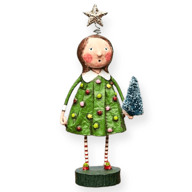 Lori Mitchell Seasonal Decor, Christmas Chrissy Christmas Figurine by Lori Mitchell